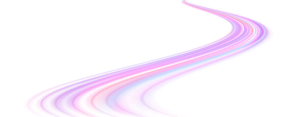 Vector pgn glitter light fire flare trace. Abstract image of speed motion on the road. Speed of light concept png background.	