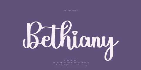 signature Font Calligraphy Logotype Script Brush Font Type Font lettering handwritten	
