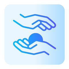 Fototapeta premium kindness gradient icon
