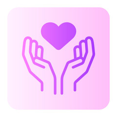 kindness gradient icon