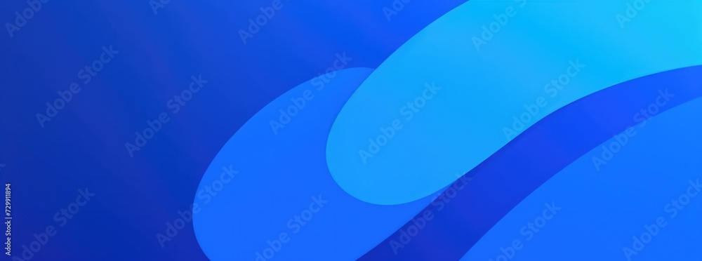 Poster blue vector gradient paper layer circle blue abstract background. curves and lines use for banner sh