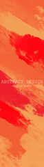 Obraz premium Abstract Red Orange paint Background. Vector illustration design