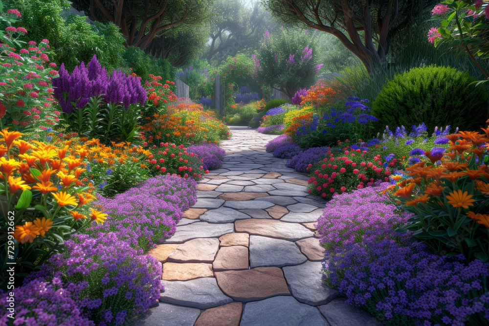 Aufkleber a virtual reality guided visualization exercise that takes users on a journey through a vibrant gard