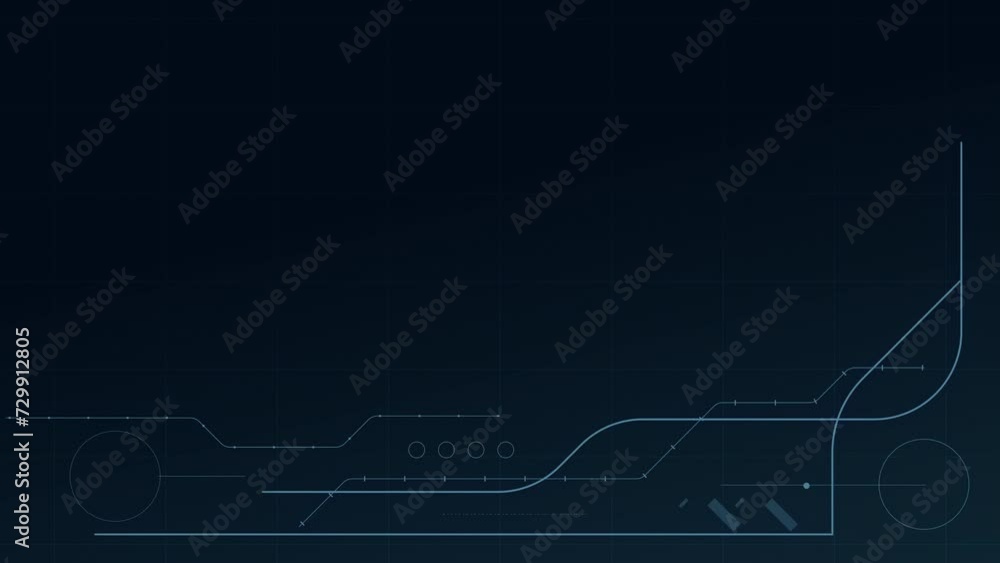 Fototapete Abstract digital dot line particle data background connecting technology concept.Innovative data transmission graphics of the future.