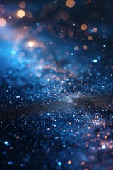 Obraz premium Celestial Constellations: Sparkling stars and swirling galaxies create a cosmic abstract background, representing the vastness of the universe.