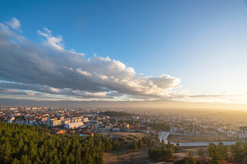 The panoramic view of Tavşanlı, which  is a city in Kütahya Province in the Aegean region of Turkey.