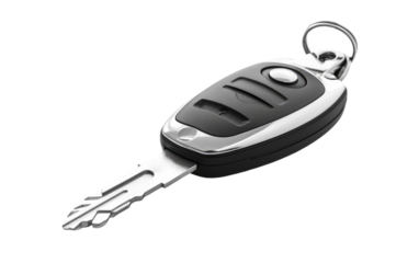 The Essential Key for Unlocking and Starting Your Vehicle on a White or Clear Surface PNG Transparent Background.