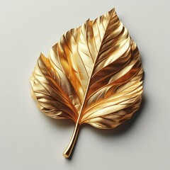 golden leaf on a black background