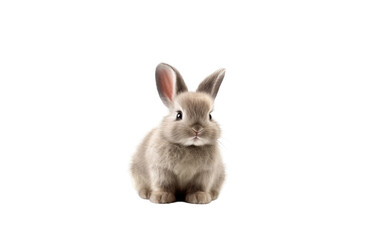 Fototapeta premium Doll Rabbit Toy Dressed in Nature Tuxedo, Sporting Black and White Fur on a White or Clear Surface PNG Transparent Background.