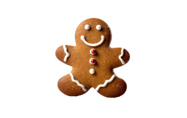 Smiling Bread in the Shape of Cookies, A Playful Twist on Traditional Treats on a White or Clear Surface PNG Transparent Background.