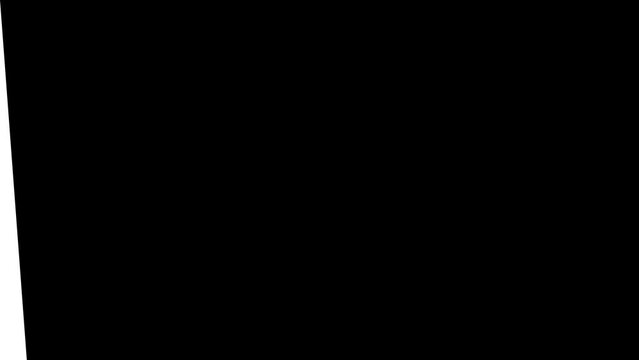 sequence of several shape video transitions for opening and closing video in the form of squares, circles and lines. Motion design element. Intro and outro for video. video transition luma mask.