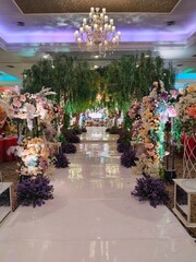 Decorated Walkway in Wedding Venue