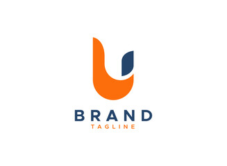 Introducing our minimalist "U" letter bird logo design template, this logo used for minimal flying bird logo, fly, freedom, letter u, u letters, text, font, wing, simple life abstract logo © amadul11