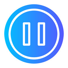 pause gradient icon