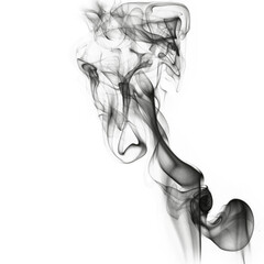 smoke, puffs of smoke on a transparent background