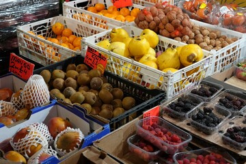 fruit market stall