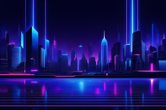 Neon Futuristic Cityscapes