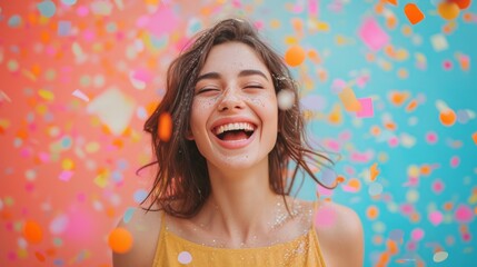 Optimistic Event Planner: A budding event planner radiates positivity and excitement for creating memorable experiences