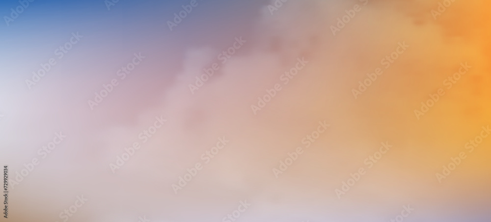 Aufkleber modern colorful gradient background with clouds