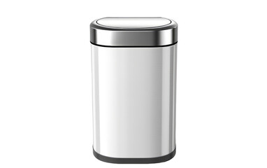 Keep Your Space Clean with Our Durable Trash Can Perfect for Home and Office Use on a White or Clear Surface PNG Transparent Background.