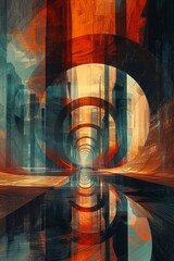 Surreal Abstractions: Unusual juxtapositions and distorted perspectives challenge our perception of reality