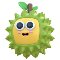 3d icon Durian, 3d illustration, 3d element, 3d rendering, Graphic Elements, design element. Icon design, interface elements, concept illustration, fruit, user interface