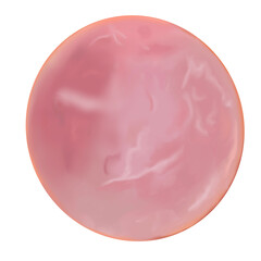 Slice of ham hand draw and paint on png file for decoration and online advertising 