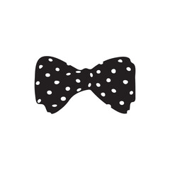 bow decor cute small decoration black and white