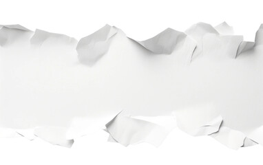 Beyond the Tear, Creative Possibilities of White Ripped Paper and Edges Unleashed on a White or Clear Surface PNG Transparent Background.