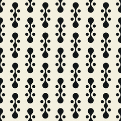 Vector seamless pattern. Modern stylish texture. Repeating geometric tiles from smooth elements.
