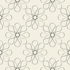 Seamless pattern. Floral stylish background. Vector texture