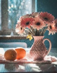 still life with flowers