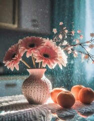 still life with flowers