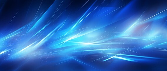 an abstract background with blue lights and blue electricity