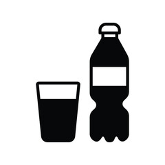 soft drink icon with white background vector stock illustration