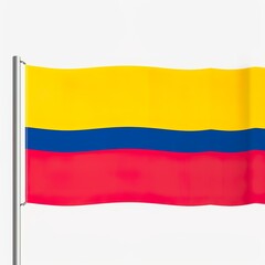 Naklejka premium Colombian National Flag colors banner 