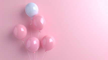 Balloons with neon lights