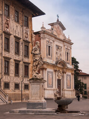 Italia, Toscana, la città di Pisa. Piazza dei Cavalieri. La chiesa di Santo Stefano dei Cavalieri. - 729944007