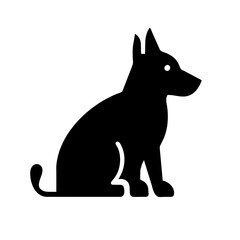 Dog and cat line icon. Pet, family, wool, breed, paws, tail, barking, purring, guard, watchdog, guide, courtship, care, training. Vector icon in line, black and colorful style on white background