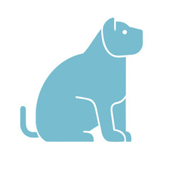 Dog and cat line icon. Pet, family, wool, breed, paws, tail, barking, purring, guard, watchdog, guide, courtship, care, training. Vector icon in line, black and colorful style on white background