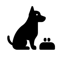 Dog and cat line icon. Pet, family, wool, breed, paws, tail, barking, purring, guard, watchdog, guide, courtship, care, training. Vector icon in line, black and colorful style on white background