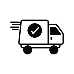 deliver icon with white background vector stock illustration