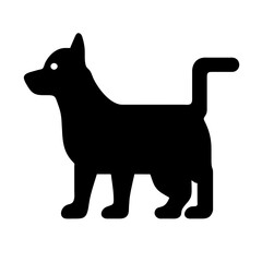 Dog and cat line icon. Pet, family, wool, breed, paws, tail, barking, purring, guard, watchdog, guide, courtship, care, training. Vector icon in line, black and colorful style on white background