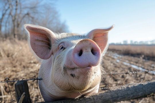 A pig's humorous antics caught on camera