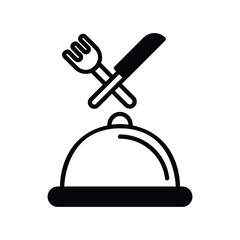 food icon with white background vector stock illustration