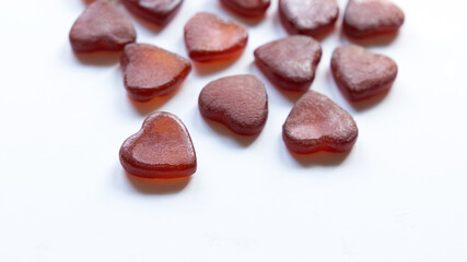 Obraz na płótnie Canvas Healthy Hearts: Gummies in the Spotlight