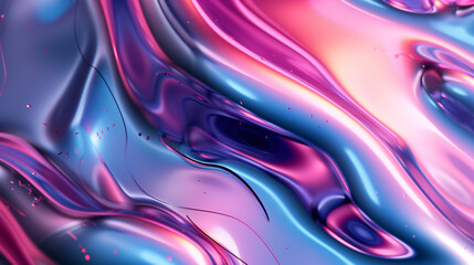 Closeup of Abstract Chromatic fluid waves