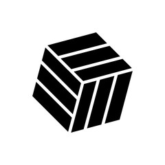 Geometric Pattern icon vector. Geometric figure illustration sign. Coasters Stencil symbol or logo.