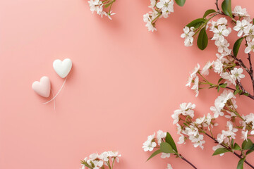 Obraz na płótnie Canvas Design a modern Valentine's Day photo card with a minimalist aesthetic
