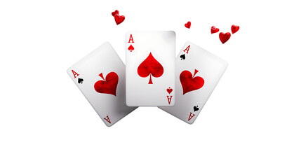 A joker cards inn air isolated on white background png